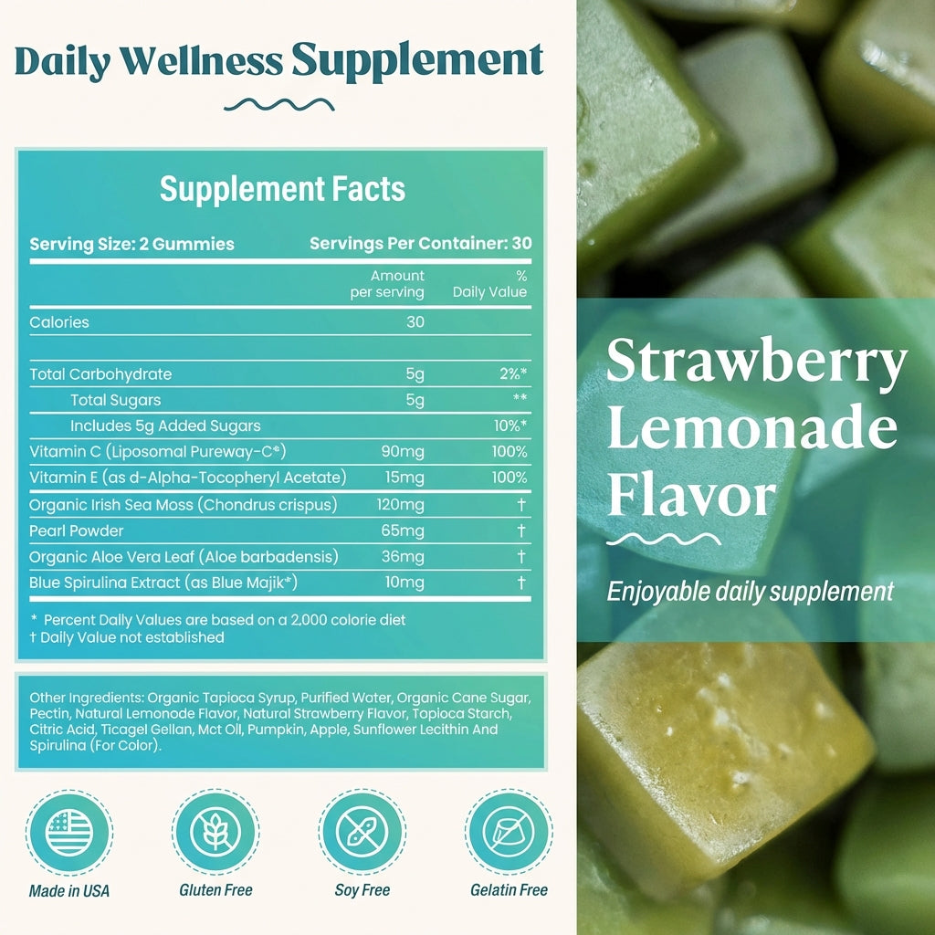 Lumelle Sea Moss Glow Gummies